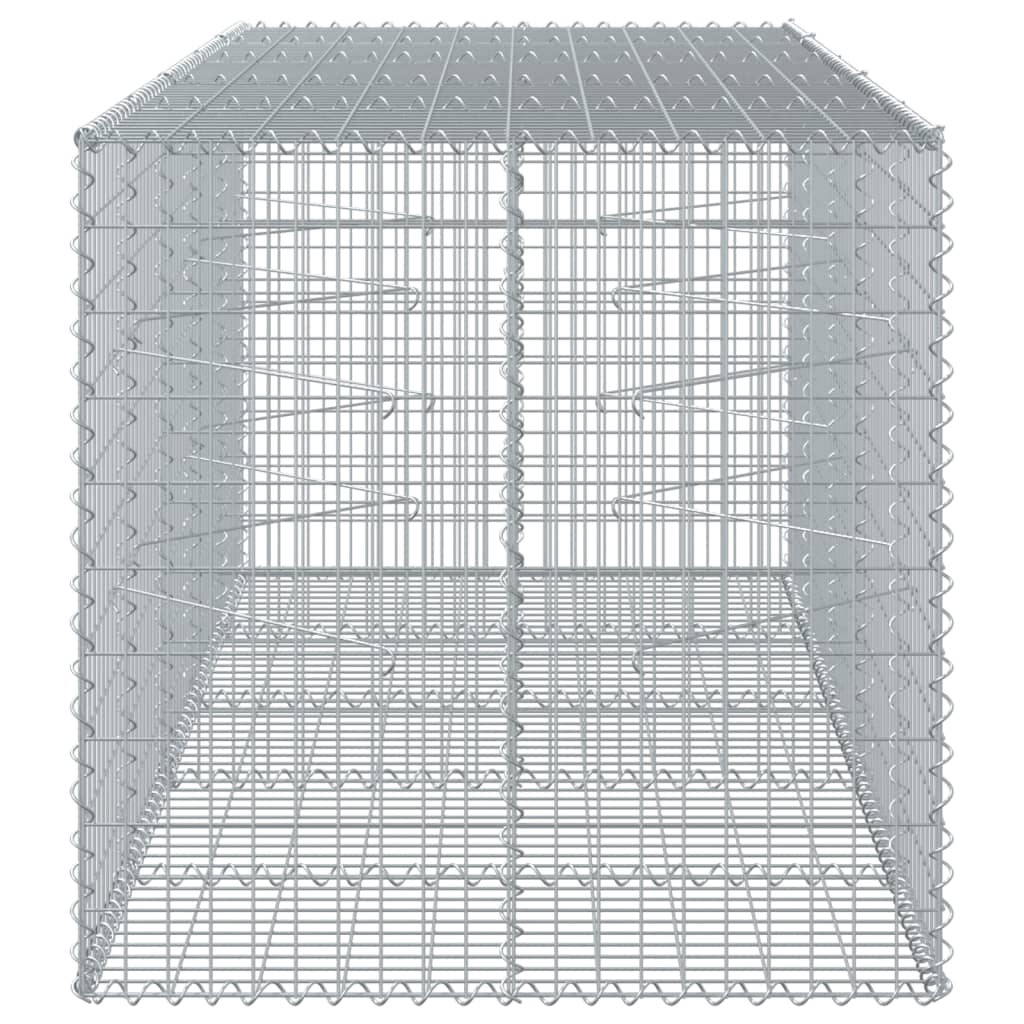 Gabionska košara s poklopcem 250x100x100 cm pocinčano željezo