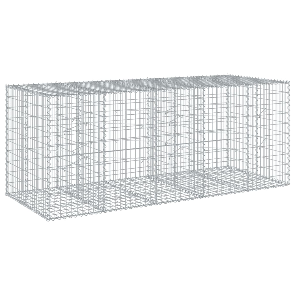 Gabionska košara s poklopcem 250x100x100 cm pocinčano željezo