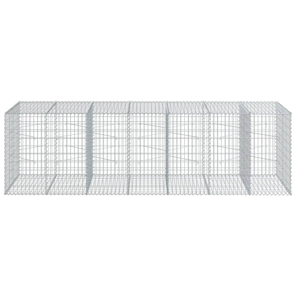 Gabionska košara s poklopcem 350x100x100 cm pocinčano željezo