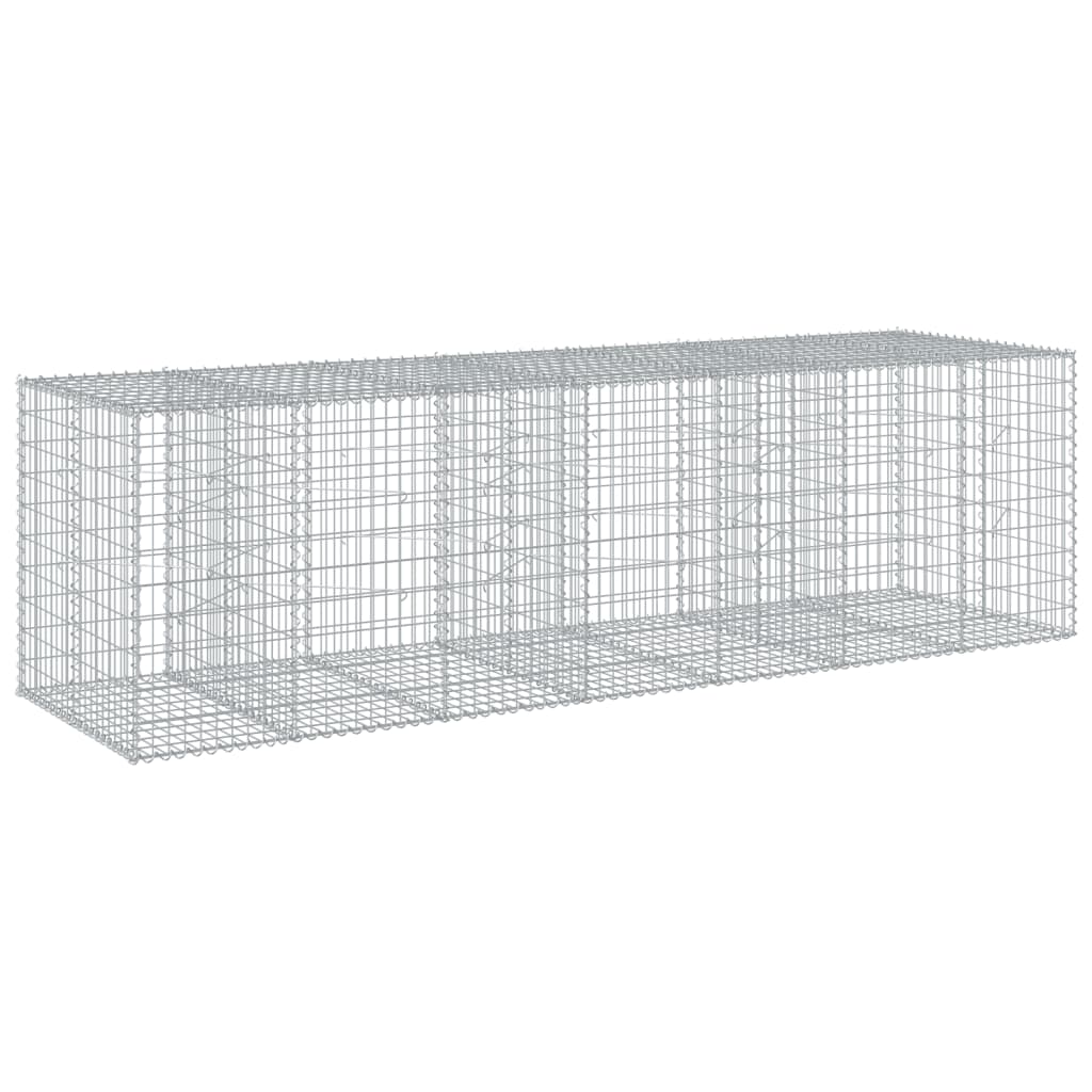 Gabionska košara s poklopcem 350x100x100 cm pocinčano željezo