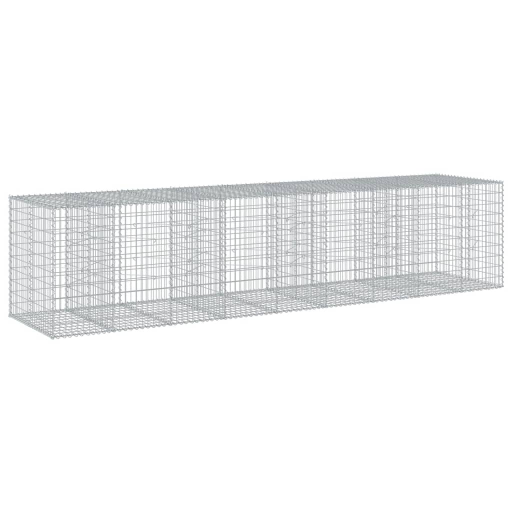 Gabionska košara s poklopcem 450x100x100 cm pocinčano željezo