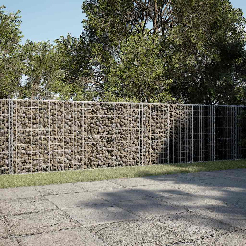 Gabionska košara s poklopcem 650x100x100 cm pocinčano željezo
