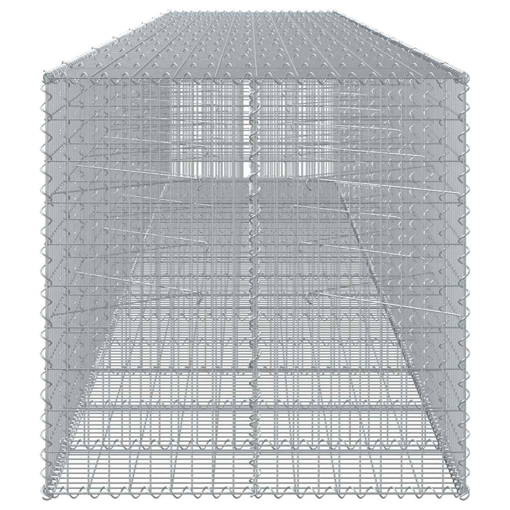 Gabionska košara s poklopcem 750x100x100 cm pocinčano željezo
