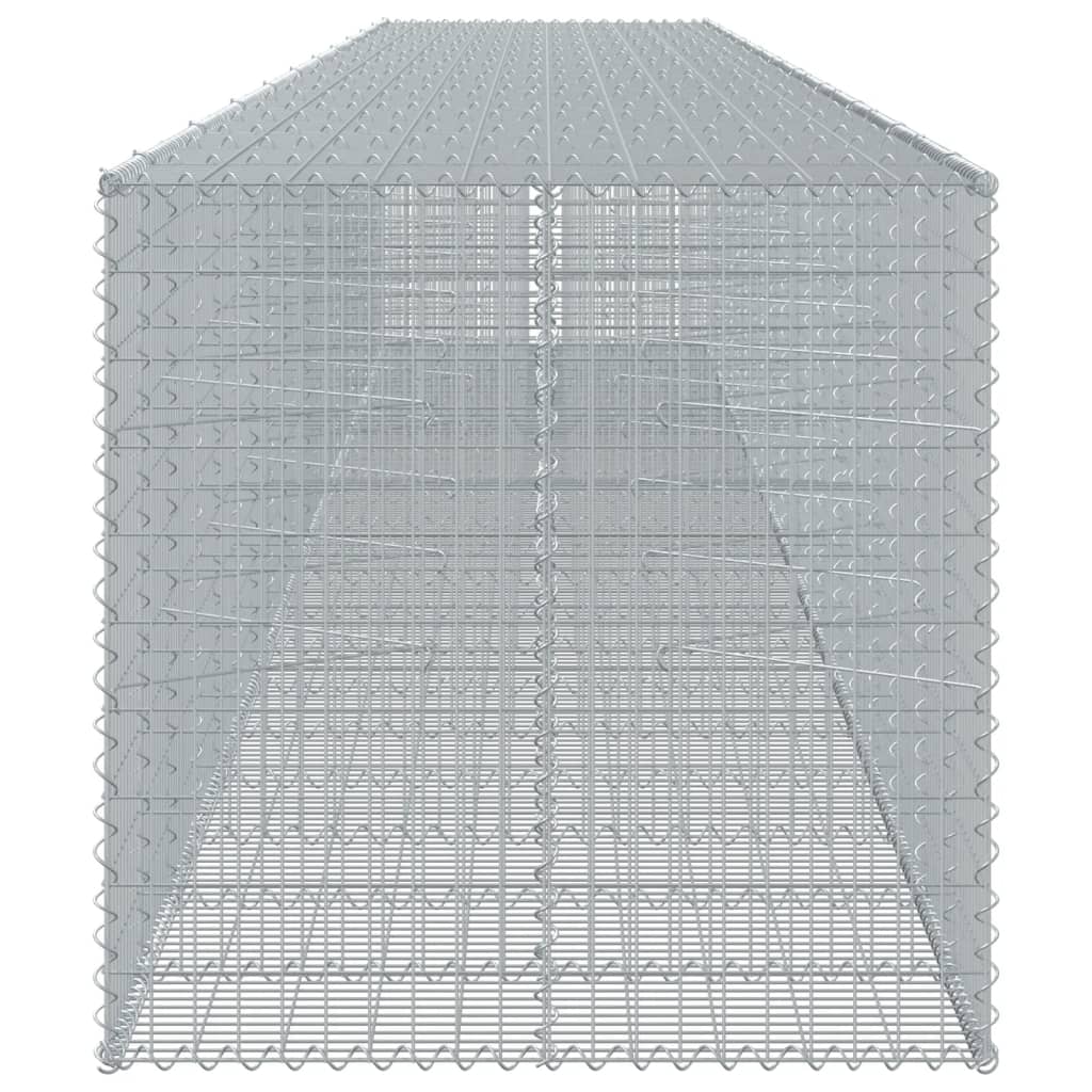 Gabionska košara s poklopcem 1050x100x100 cm pocinčano željezo