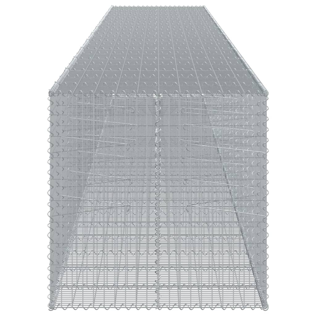 Gabionska košara s poklopcem 1150x100x100 cm pocinčano željezo