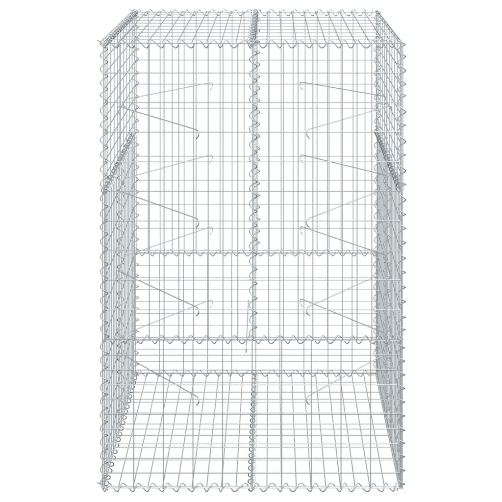 Gabionska košara s poklopcem 100x100x150 cm pocinčano željezo