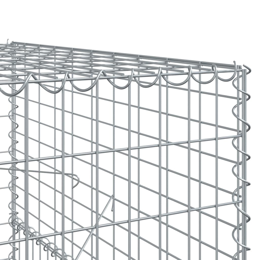 Gabionska košara s poklopcem 700x100x150 cm pocinčano željezo