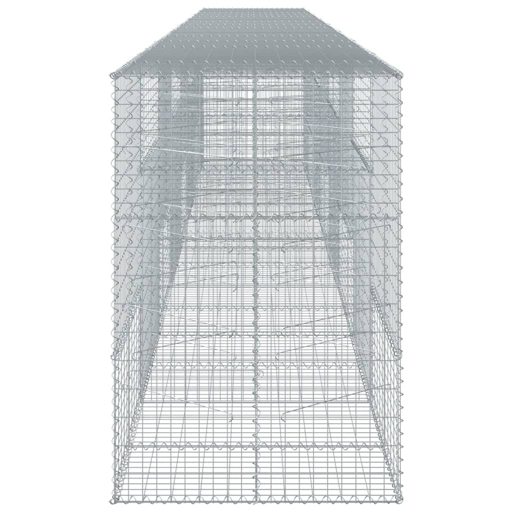 Gabionska košara s poklopcem 800x100x150 cm pocinčano željezo