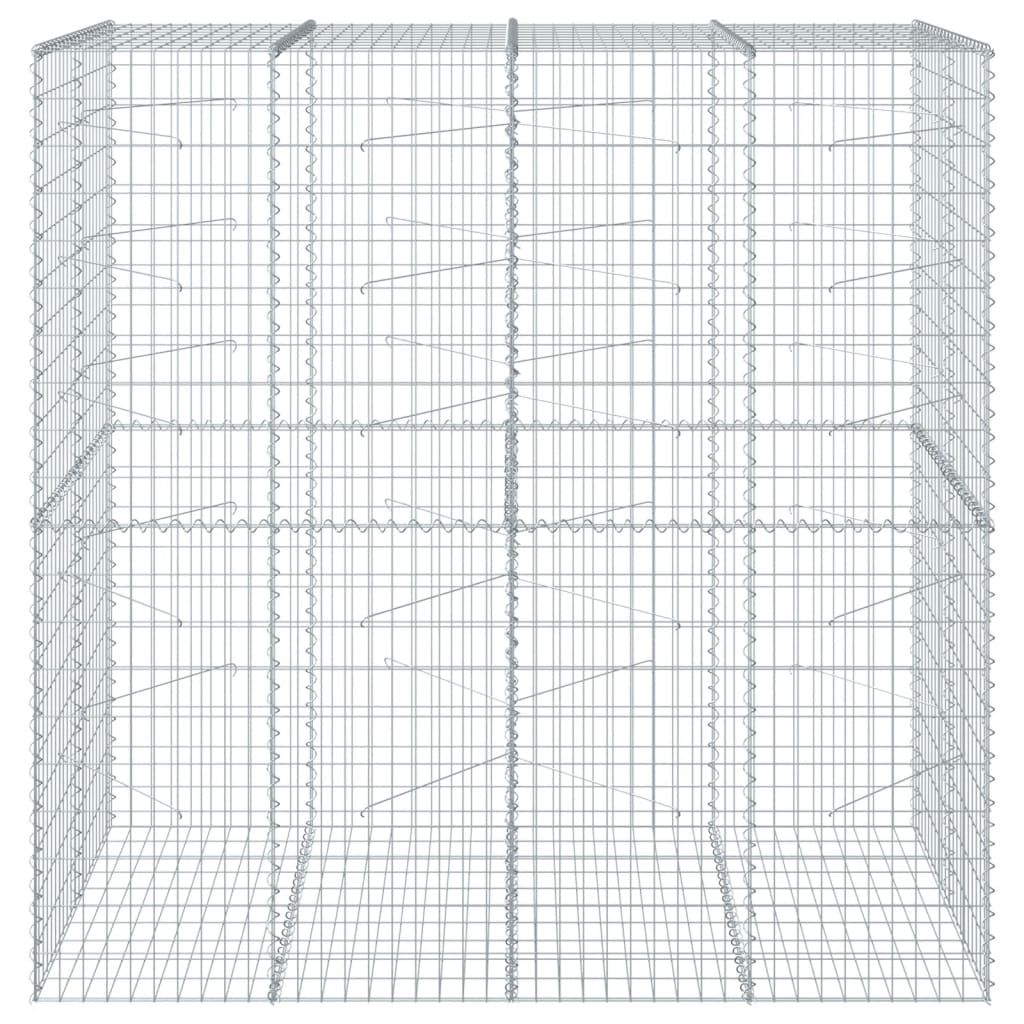 Gabionska košara s poklopcem 200x100x200 cm pocinčano željezo