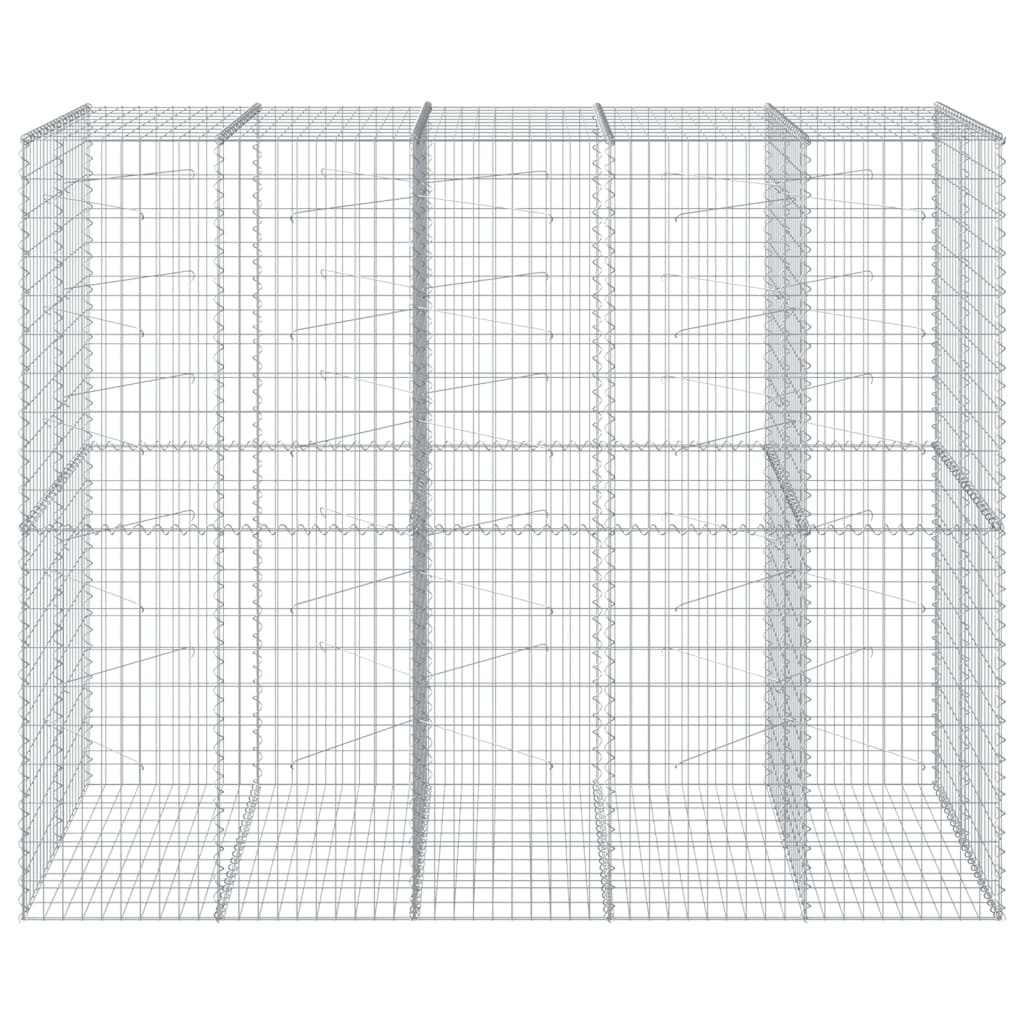 Gabionska košara s poklopcem 250x100x200 cm pocinčano željezo