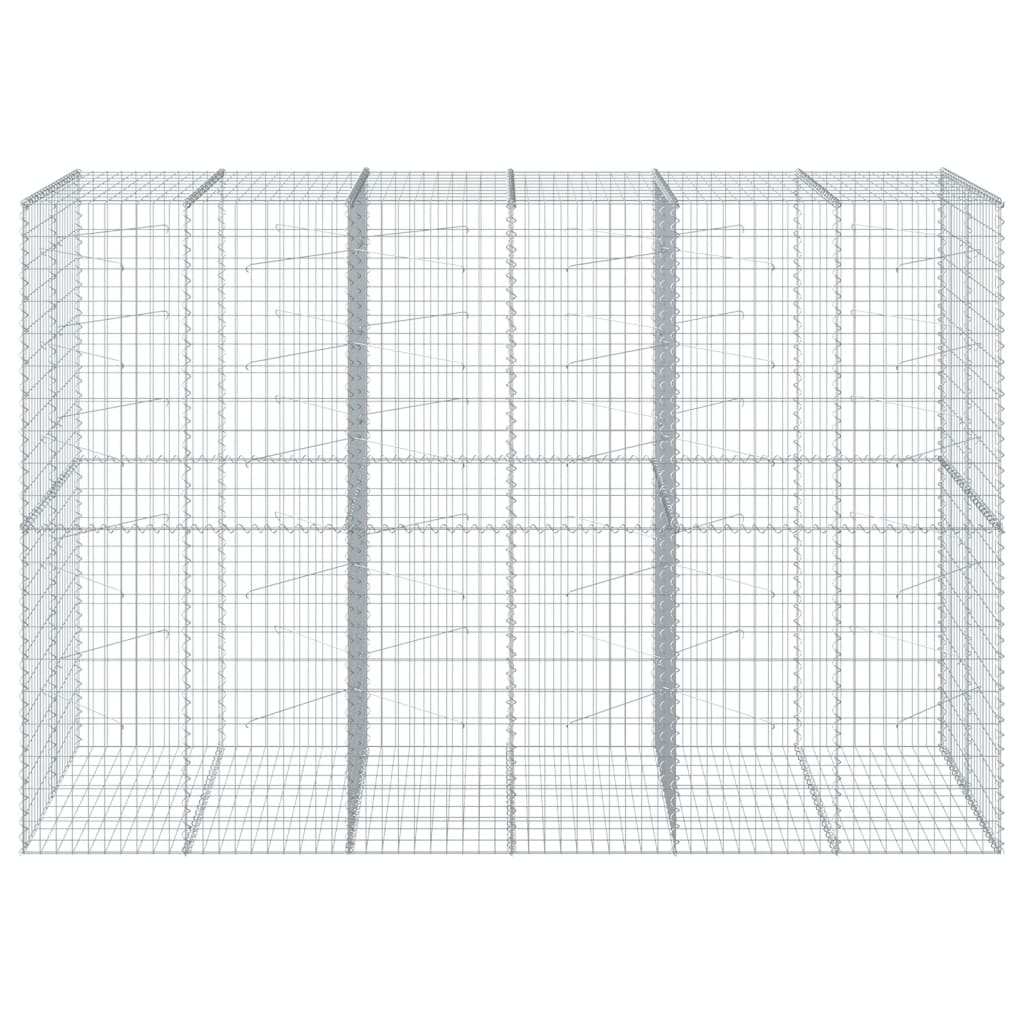 Gabionska košara s poklopcem 300x100x200 cm pocinčano željezo
