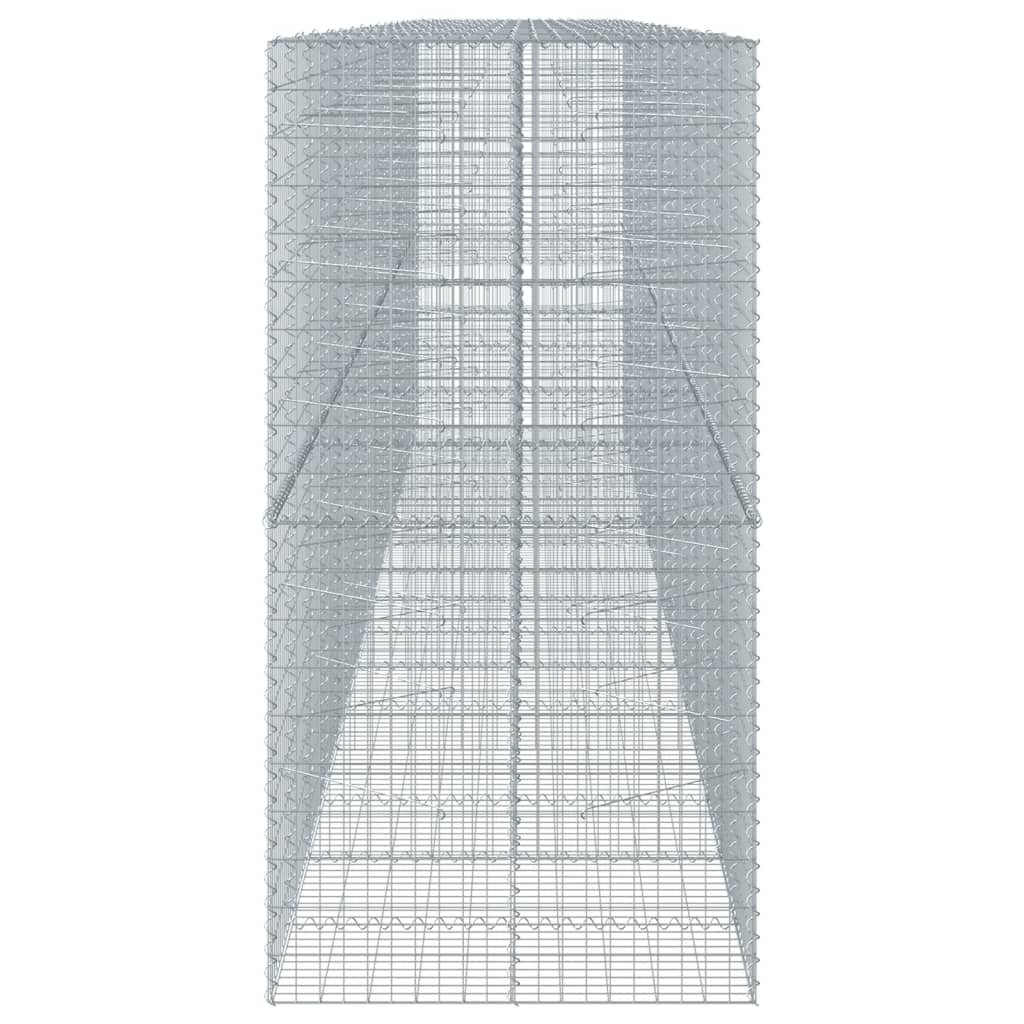 Gabionska košara s poklopcem 800x100x200 cm pocinčano željezo