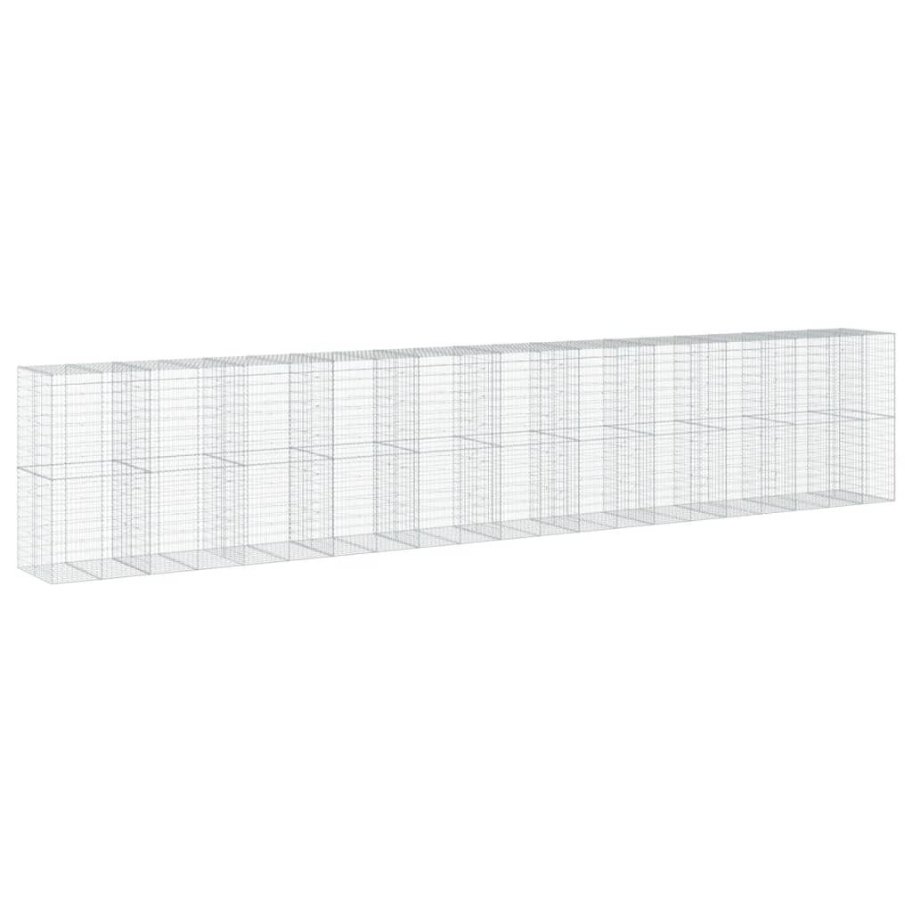 Gabionska košara s poklopcem 1050x100x200 cm pocinčano željezo