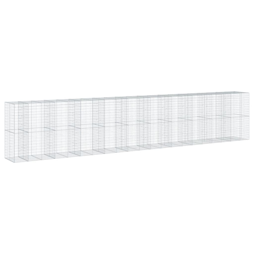 Gabionska košara s poklopcem 1050x100x200 cm pocinčano željezo