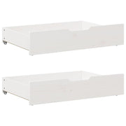 Ladice ispod kreveta 2 kom bijele 85x55x17 cm od borovine