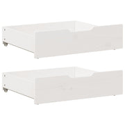 Ladice ispod kreveta 2 kom bijele 75x55x17 cm od borovine