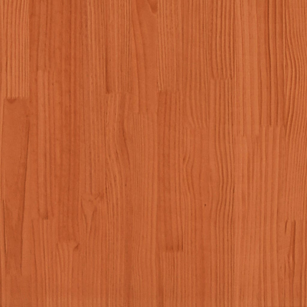 Uzglavlje s policama voštano smeđe 120 cm od masivne borovine