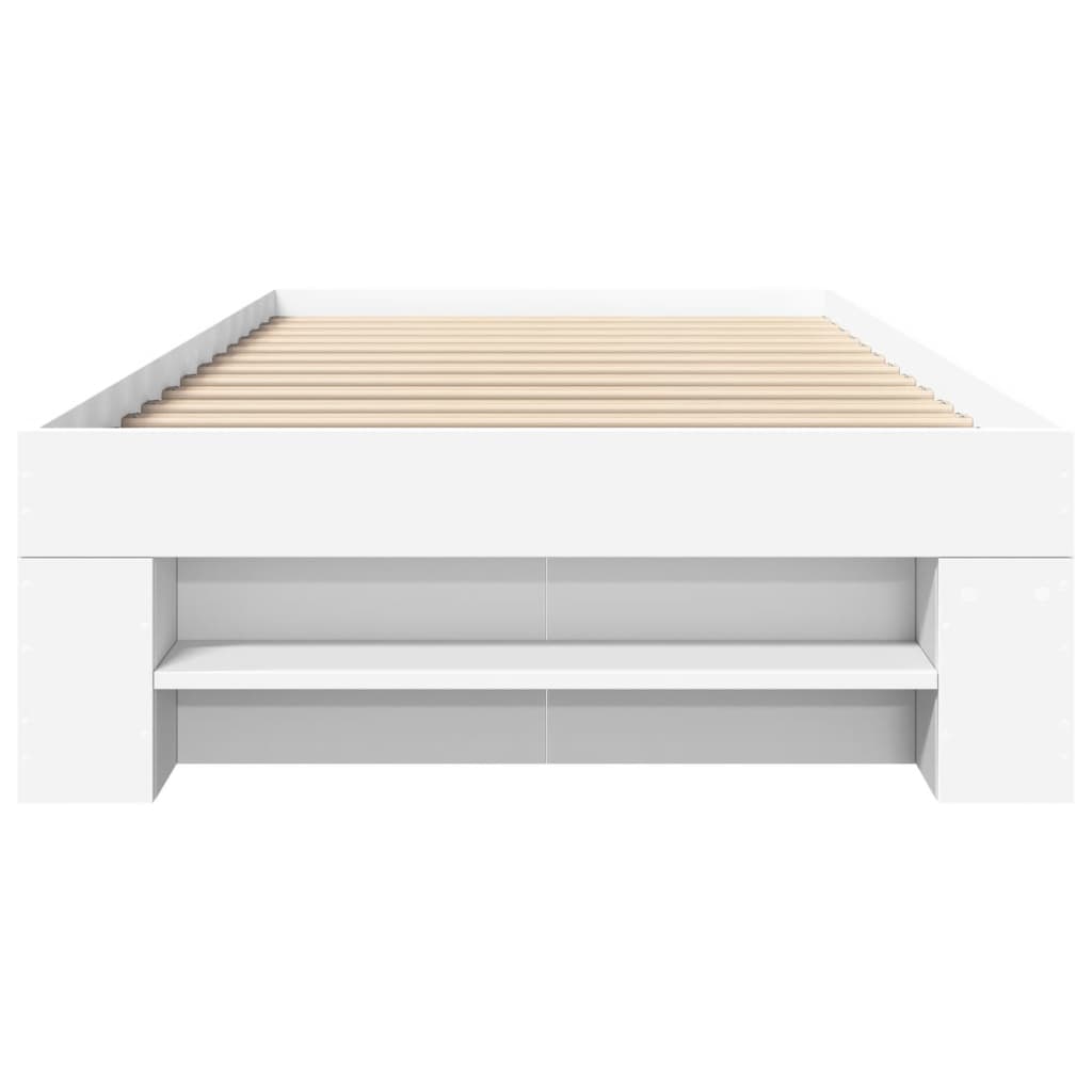 Okvir za krevet bijeli 90x200 cm konstruirano drvo