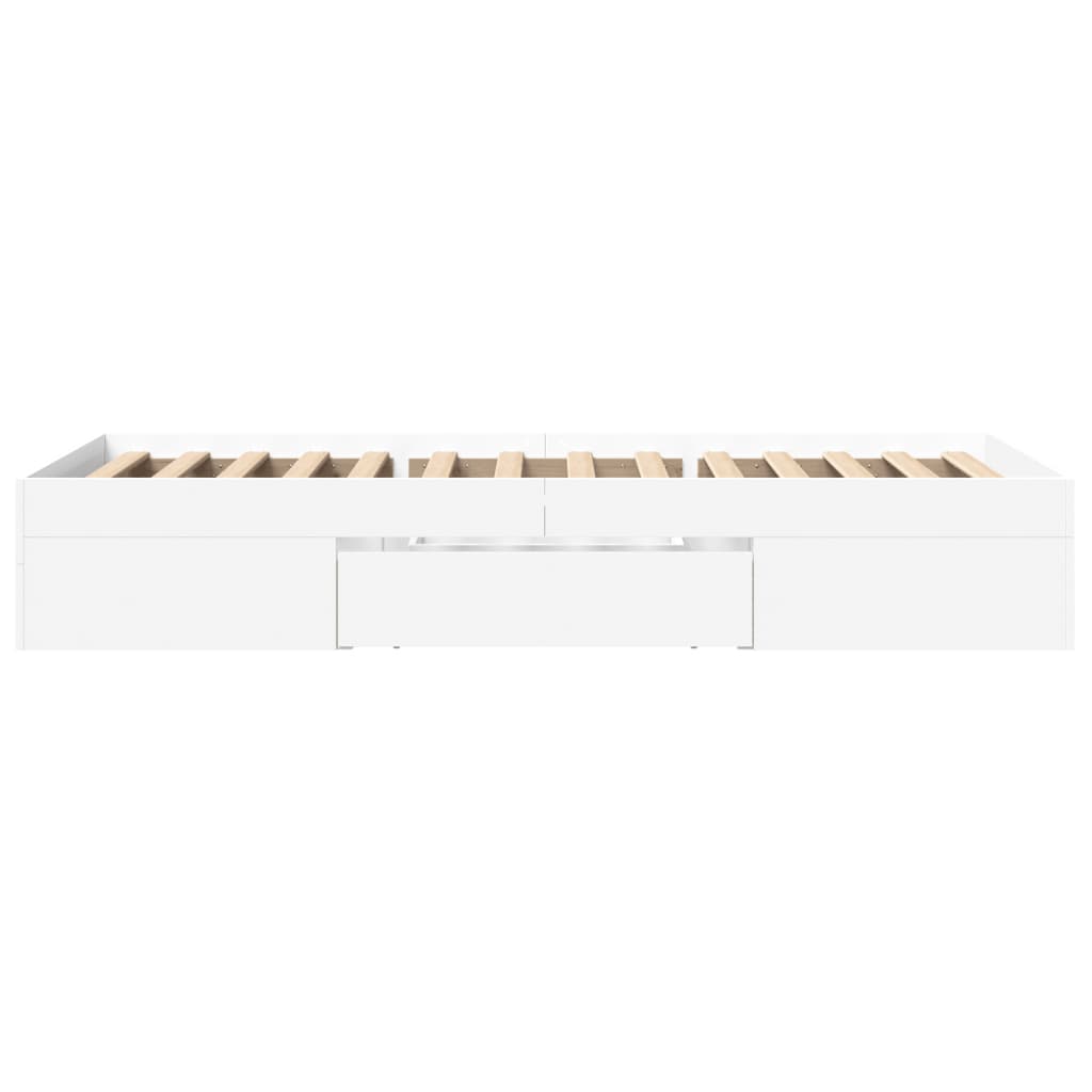 Okvir za krevet bijeli 90x200 cm konstruirano drvo