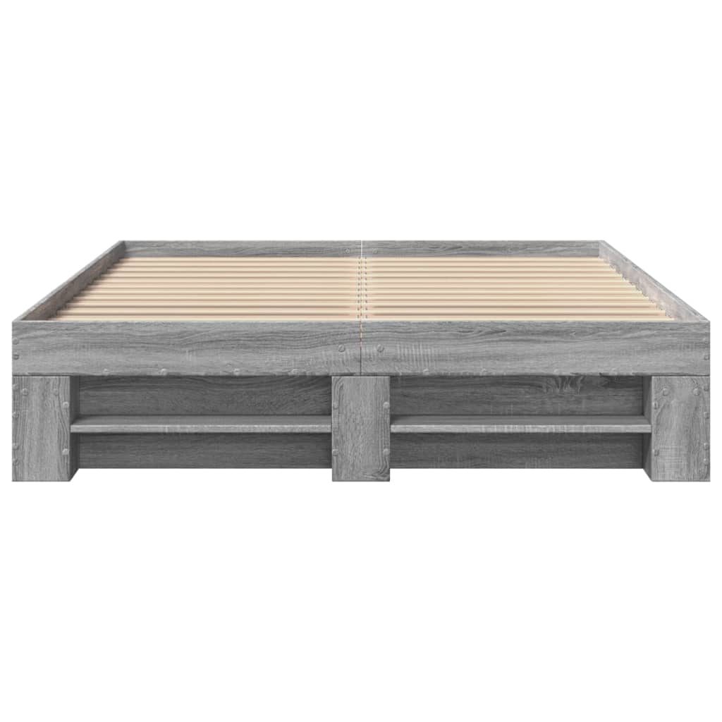 Okvir za krevet boja hrasta 120x190 cm od konstruiranog drva
