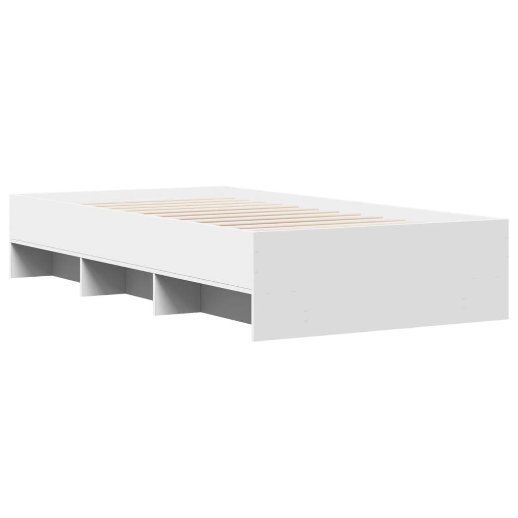 Okvir za krevet bijeli 90x200 cm konstruirano drvo