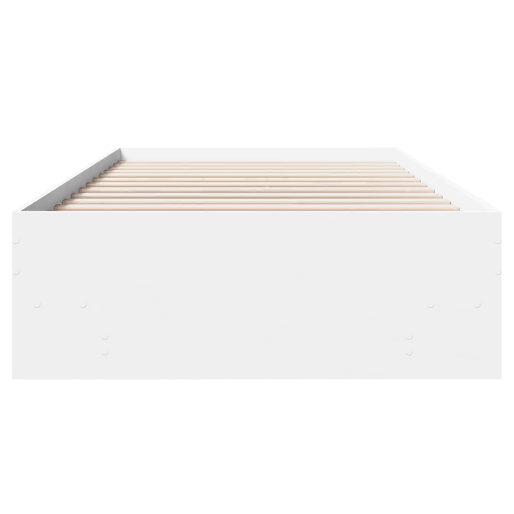 Okvir za krevet bijeli 90x200 cm konstruirano drvo