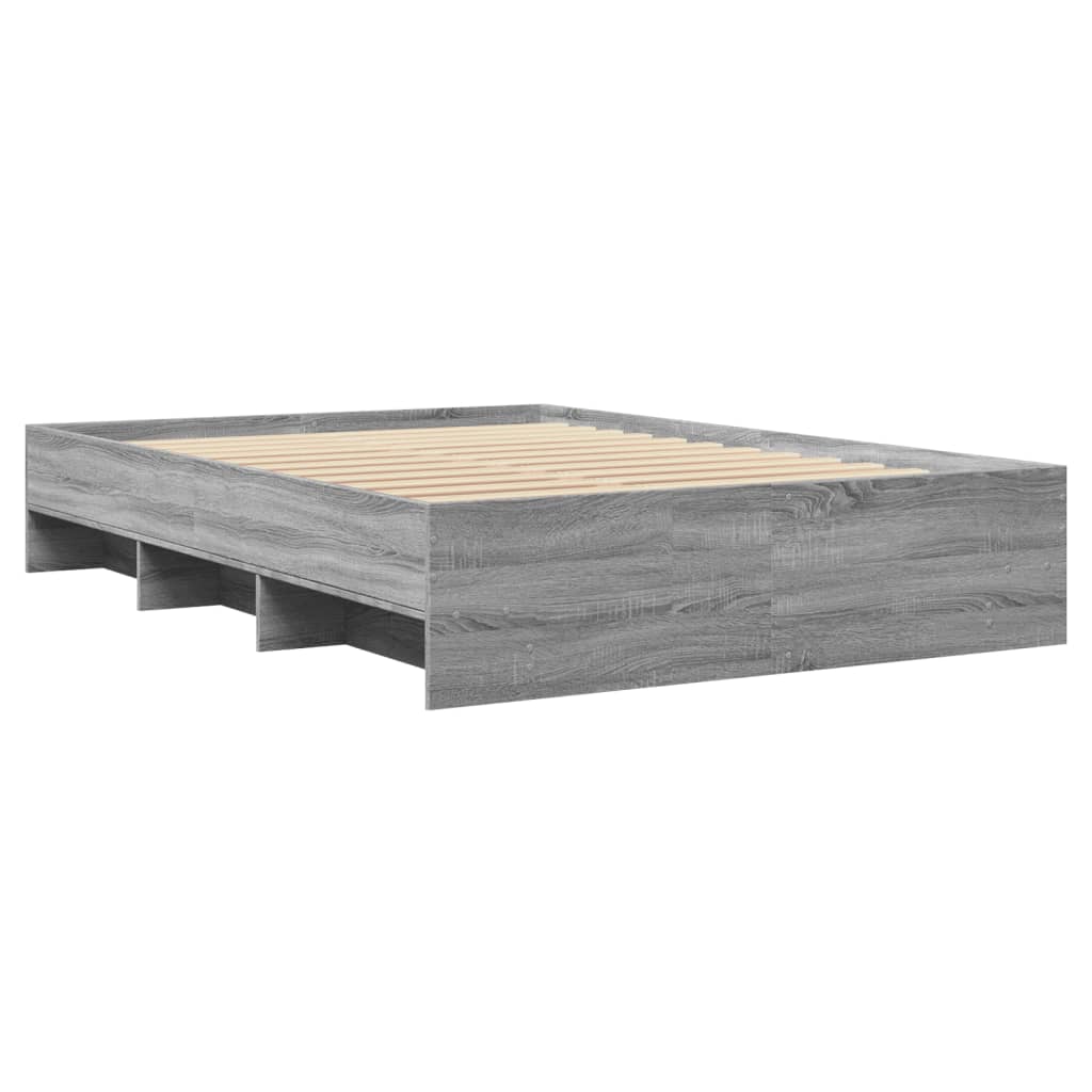 Okvir za krevet boja hrasta 140x190 cm od konstruiranog drva
