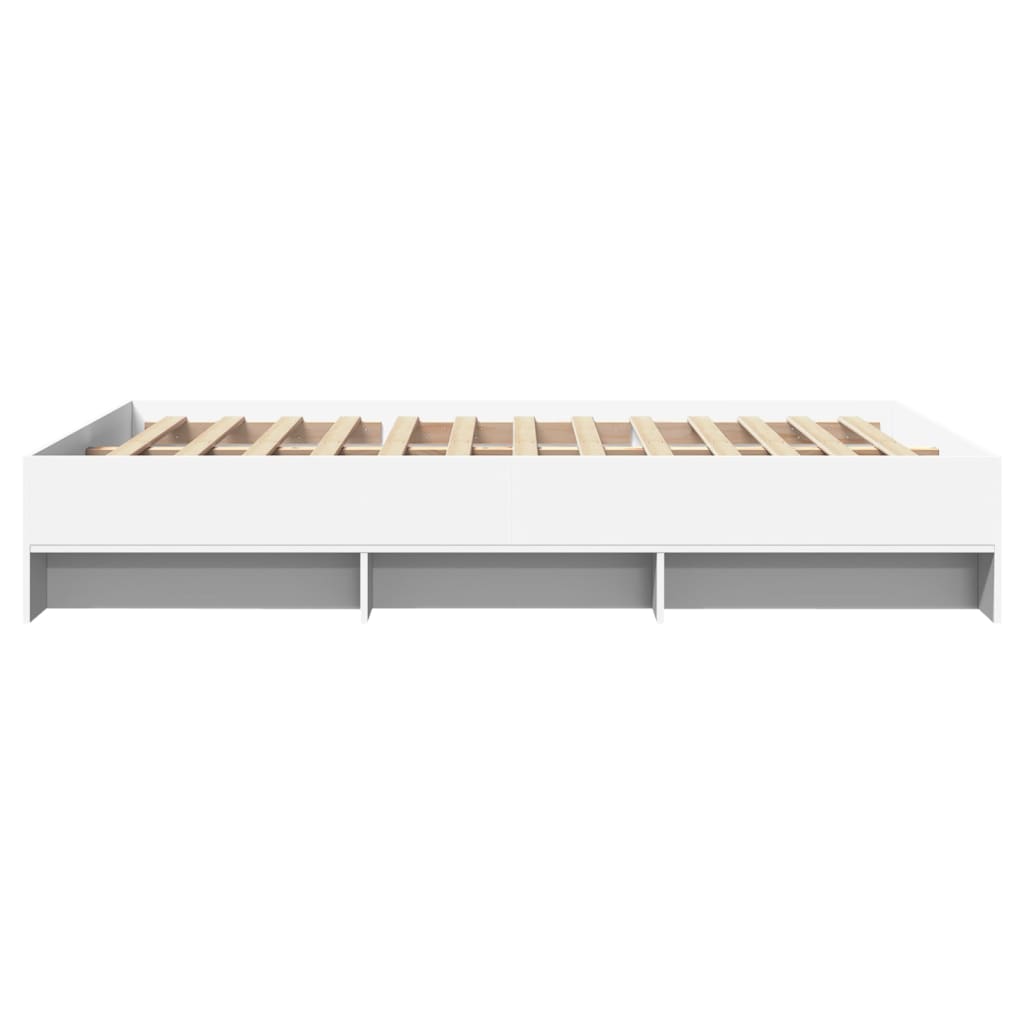 Okvir za krevet bijeli 135x190 cm konstruirano drvo