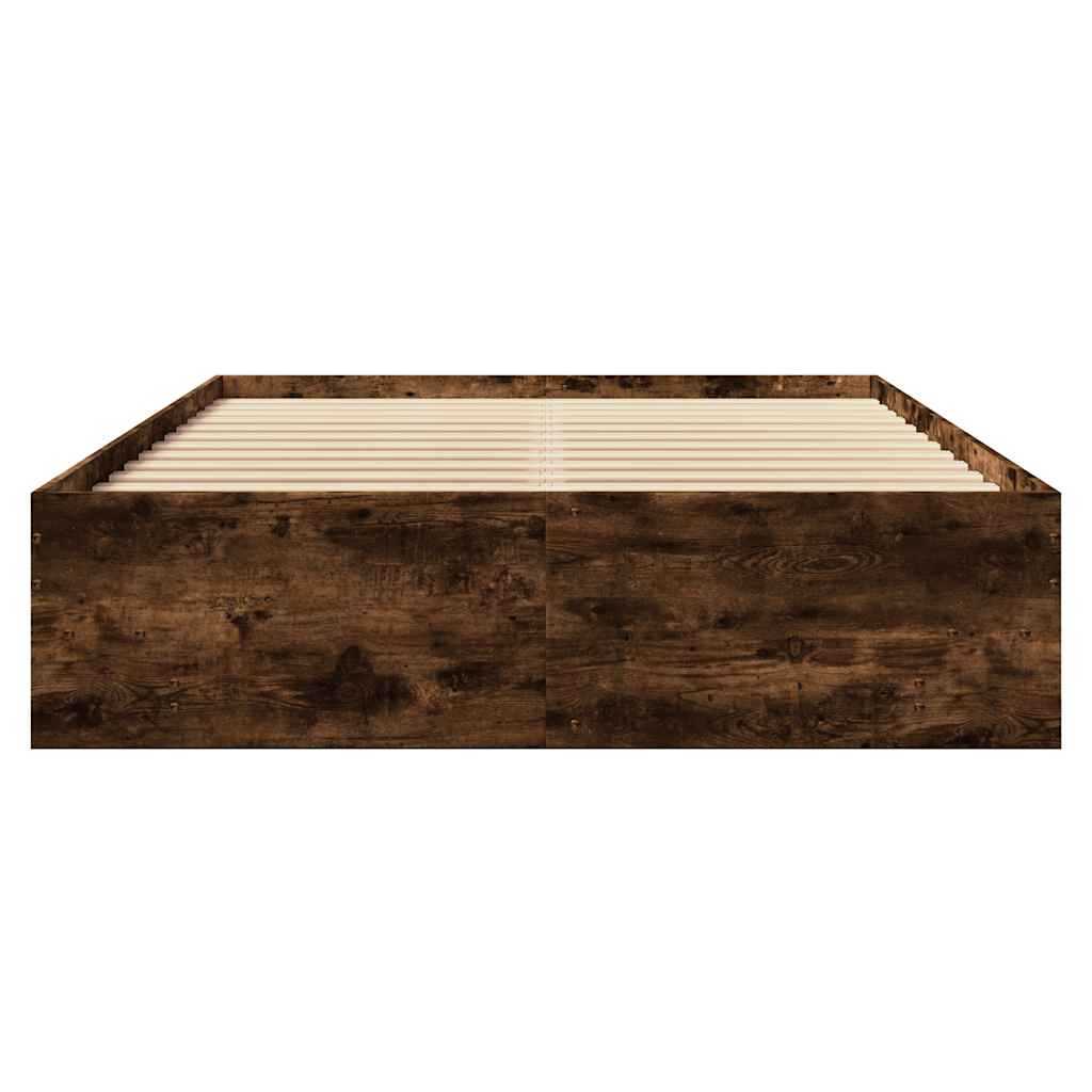 Okvir za krevet boja hrasta 135x190 cm konstruirano drvo