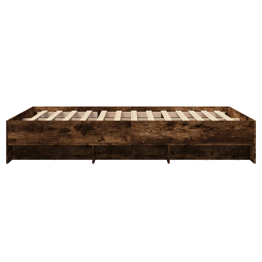 Okvir za krevet boja hrasta 135x190 cm konstruirano drvo