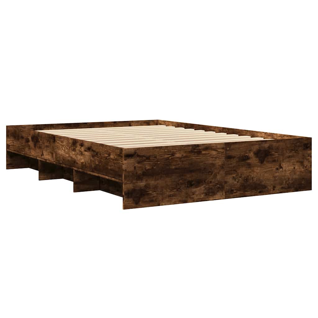 Okvir za krevet boja hrasta 135x190 cm konstruirano drvo