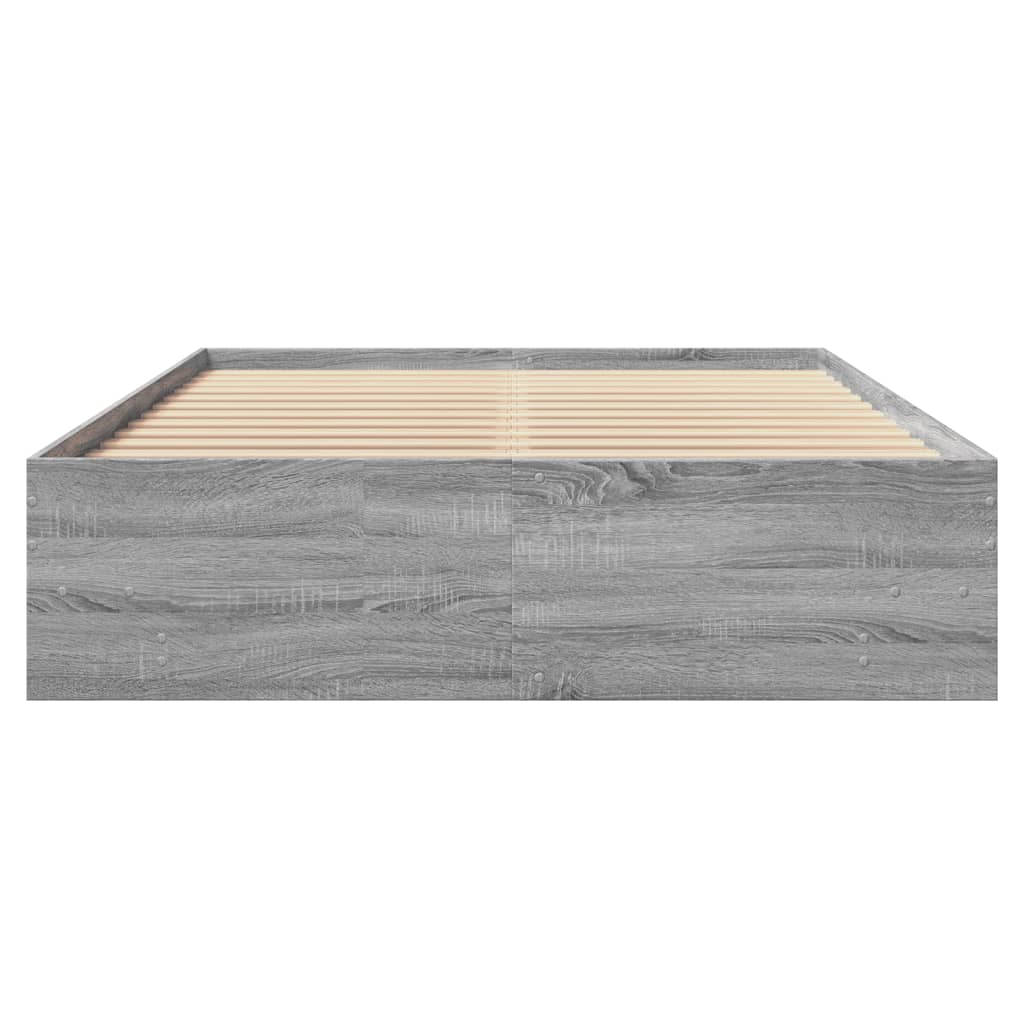 Okvir za krevet boja hrasta 120x190 cm od konstruiranog drva