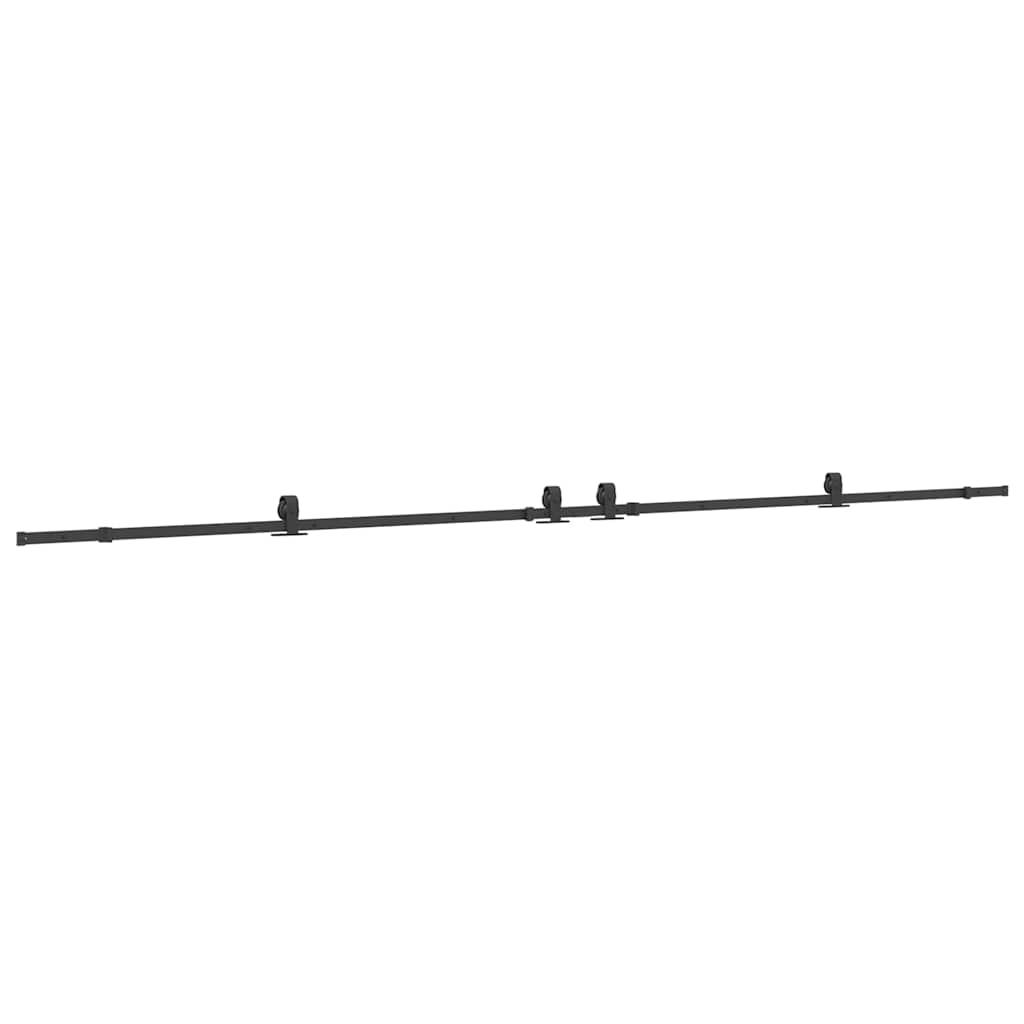 Pribor za klizna vrata 427 cm čelični crni