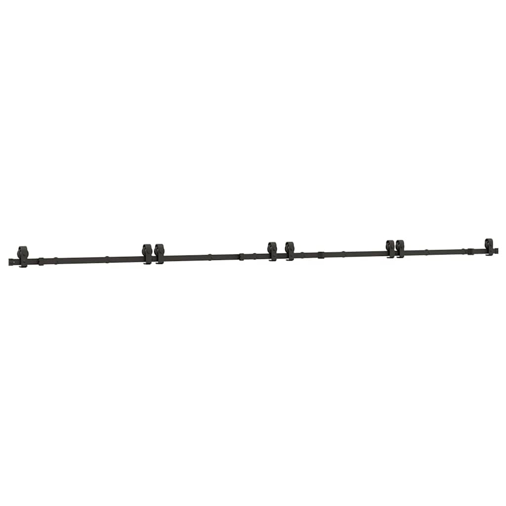 Pribor za klizna vrata 400 cm čelični crni