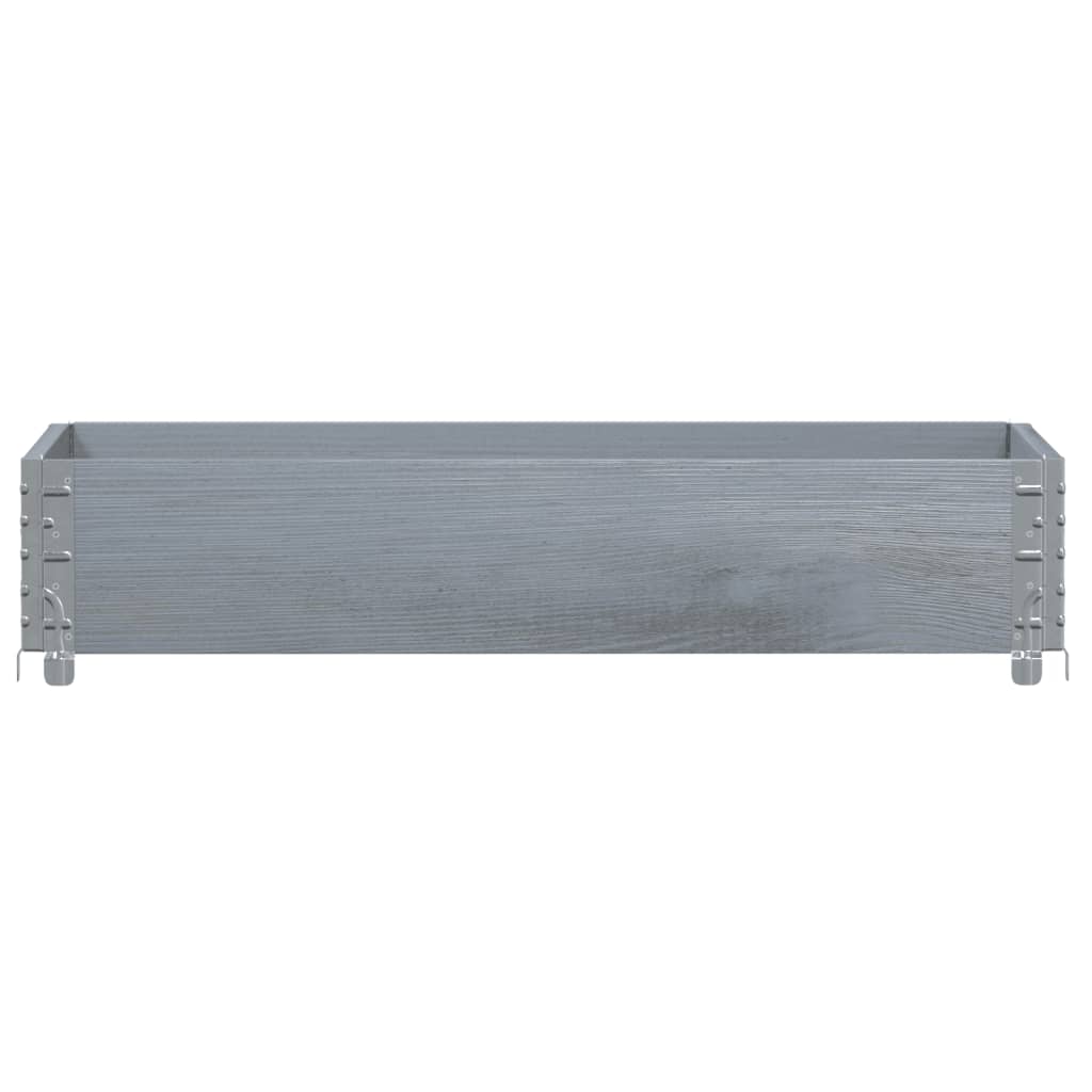 Okviri za palete sivi 100 x 50 cm od masivne borovine