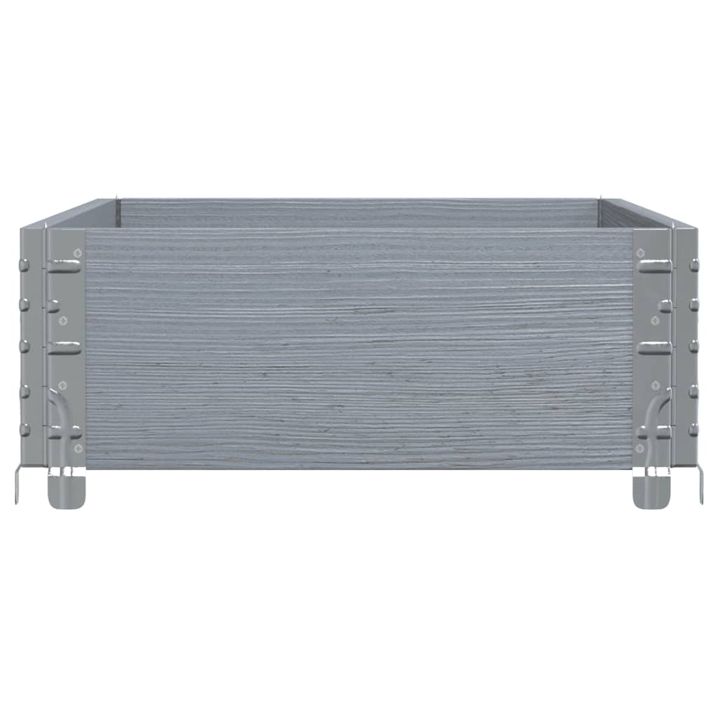 Okviri za palete sivi 100 x 50 cm od masivne borovine