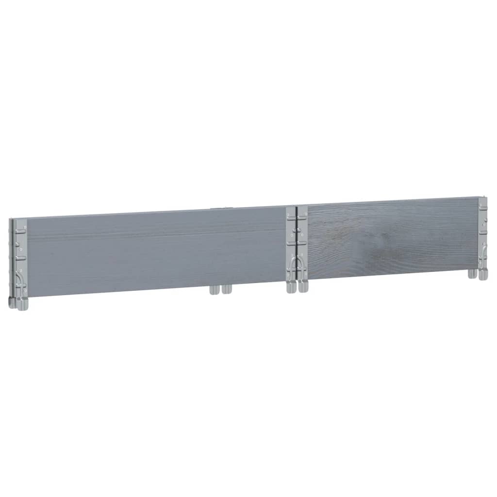Vrtna sadilica siva 80x60 cm od masivne borovine