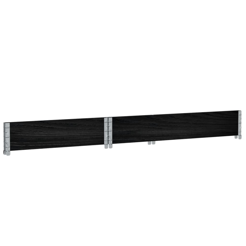 Vrtni sadilica crna 120 x 80 cm od masivne borovine
