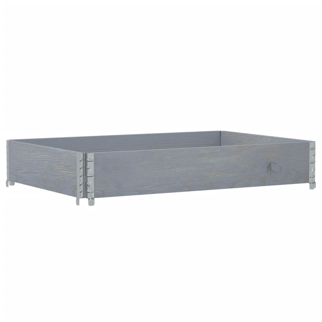 Vrtni sadilica siva 120 x 80 cm od masivne borovine