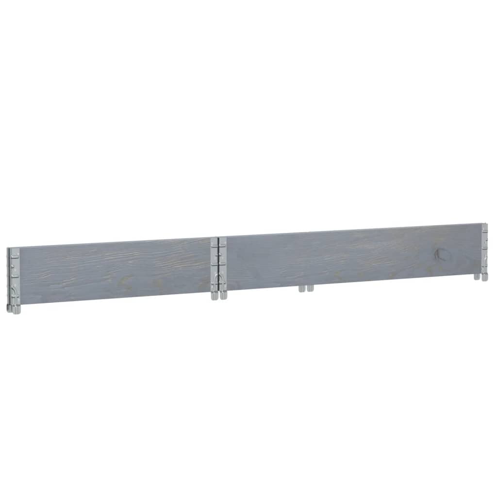 Vrtni sadilica siva 120 x 80 cm od masivne borovine