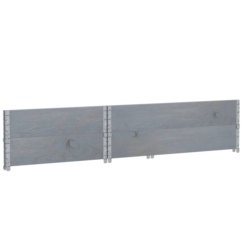 Vrtni sadilica siva 120 x 80 cm od masivne borovine