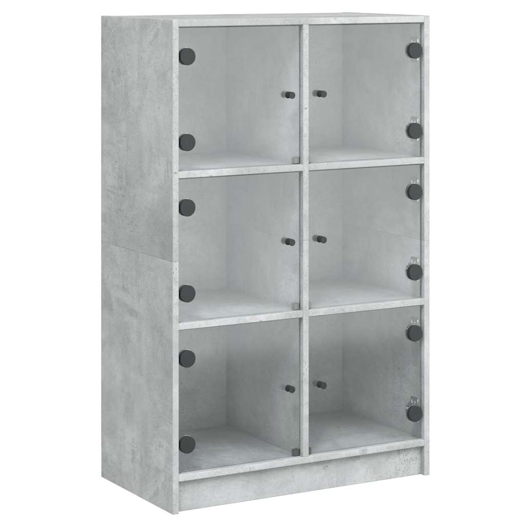 Visoka komoda s vratima 68x37x109 cm konstruirano drvo