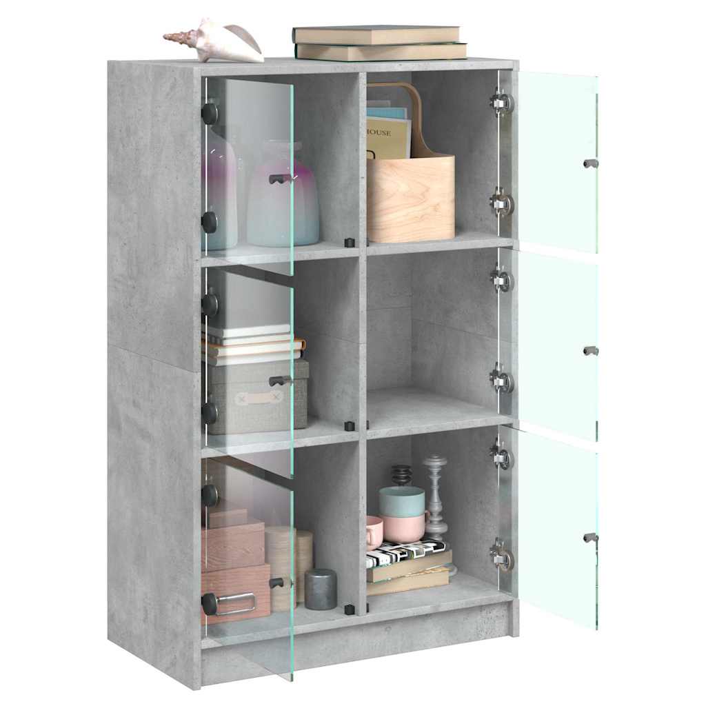 Visoka komoda s vratima 68x37x109 cm konstruirano drvo