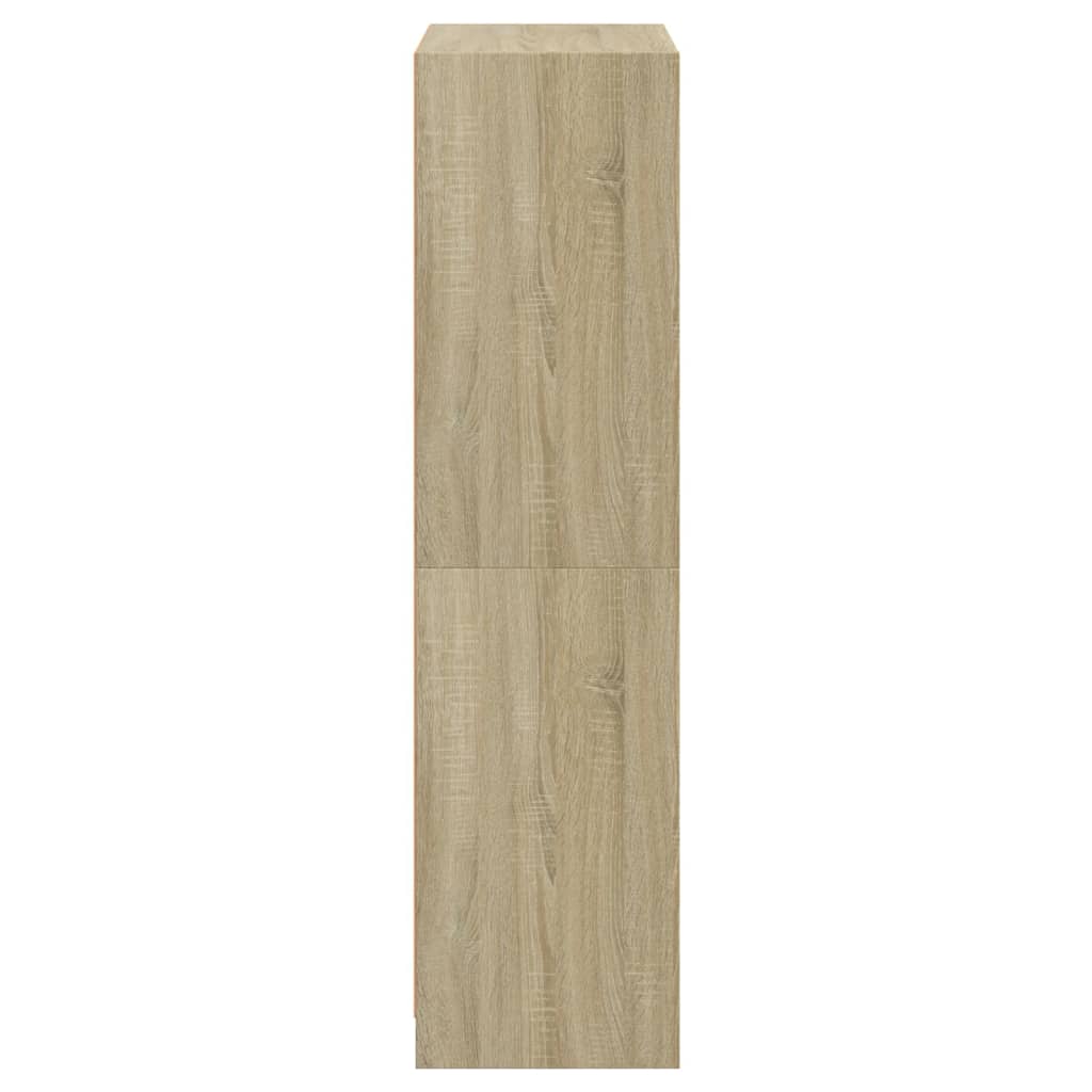 Visoka komoda s vratima 68x37x142 cm konstruirano drvo