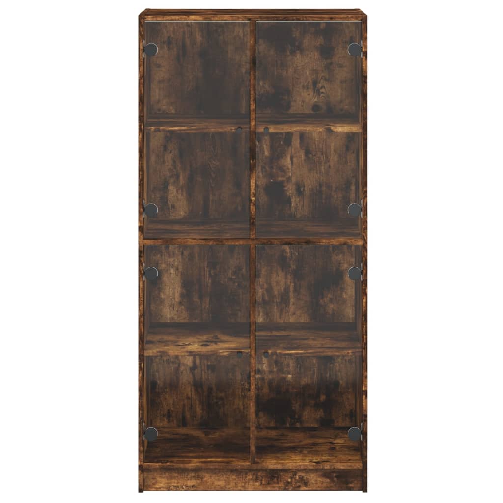 Visoka komoda s vratima 68x37x142 cm konstruirano drvo