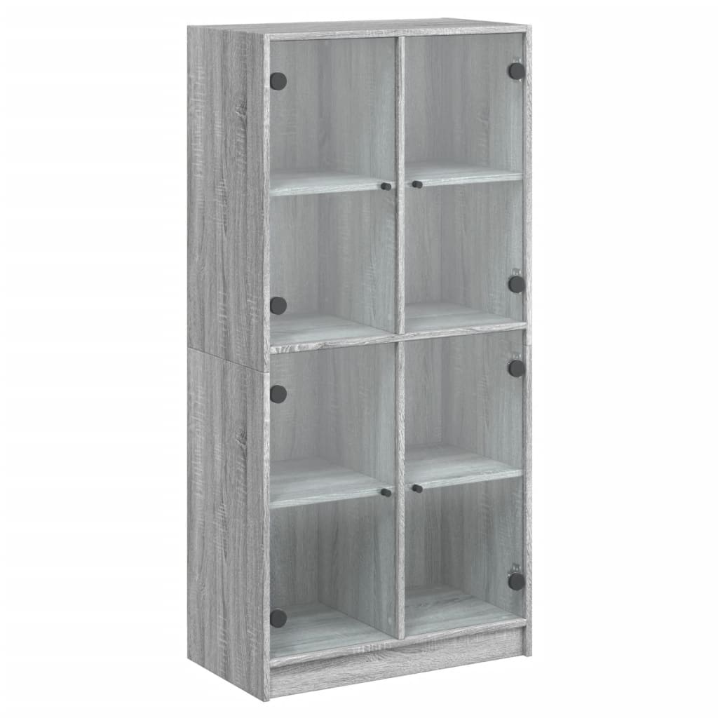 Visoka komoda s vratima 68x37x142 cm konstruirano drvo
