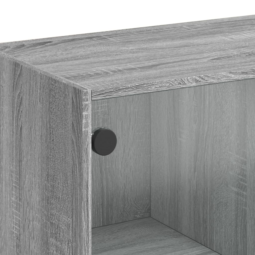 Visoka komoda s vratima 68x37x142 cm konstruirano drvo