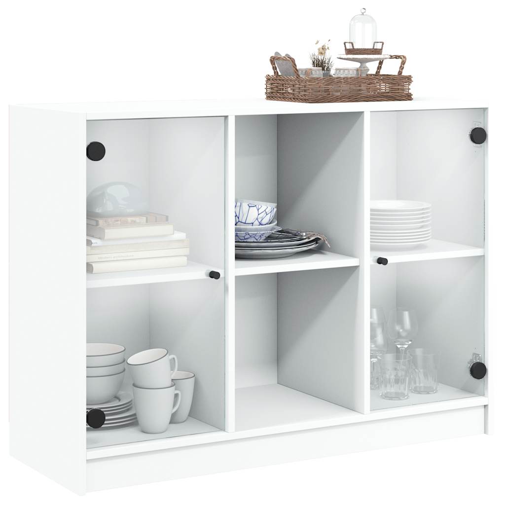 Komoda bijela 102x37x75,5 cm od konstruiranog drva