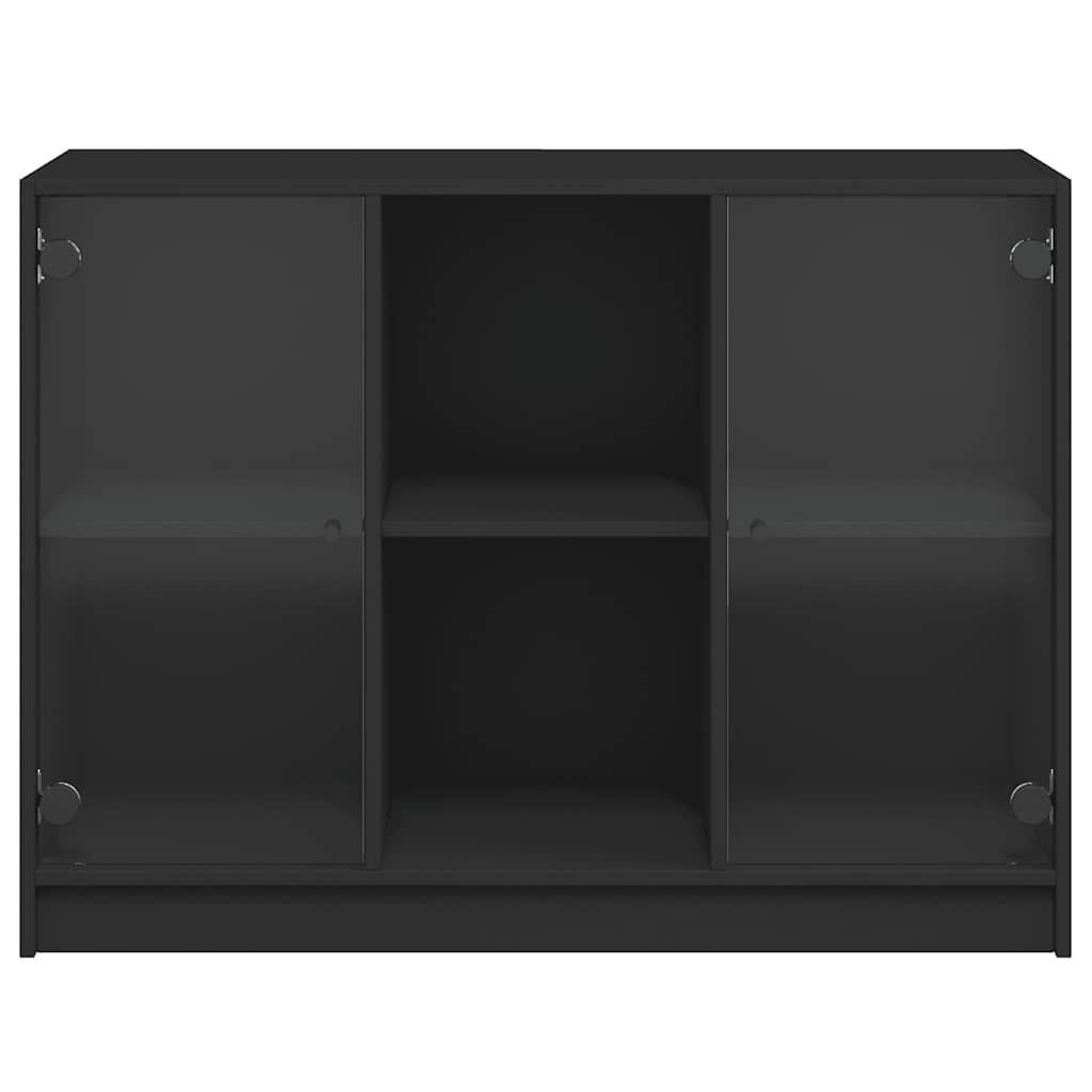 Komoda crna 102x37x75,5 cm od konstruiranog drva