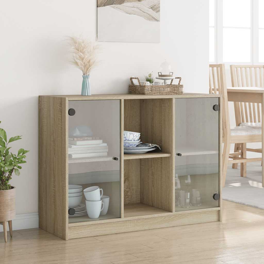 Komoda boja hrasta sonome 102x37x75,5 cm od konstruiranog drva